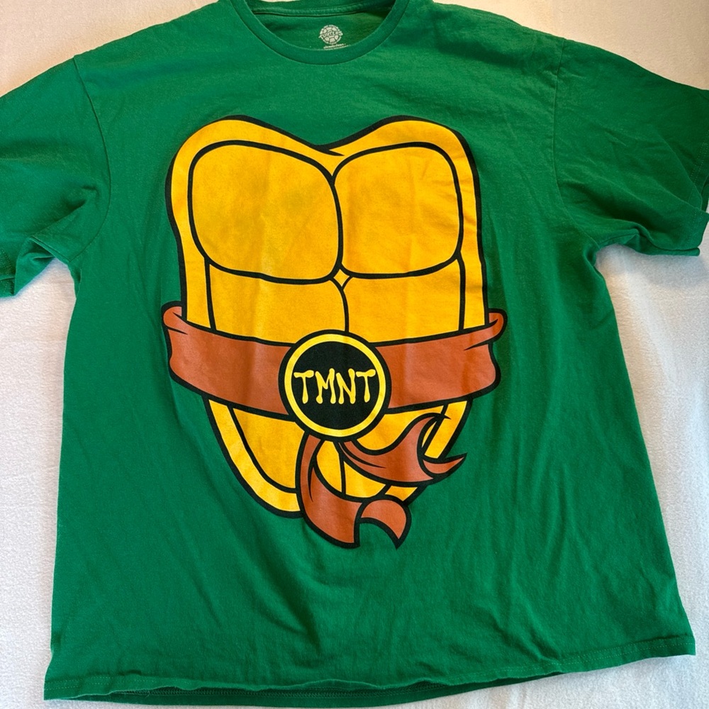 RETRO TMNT TEENAGE MUTANT NINJA TURTLES CARTOON SHELL DOUBLE SIDED SHIRT SIZE XL